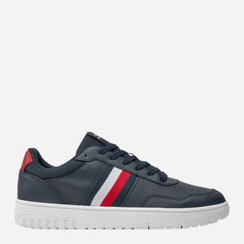 Sneakersy męskie skórzane Tommy Hilfiger FM0FM05116-DW5 43 Granatowe (8720636816654)