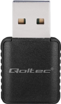 Wi-Fi адаптер Qoltec Ultra Fast Dual Band Mini Wireless USB Wi-Fi/Bluetooth Black (5901878569888)