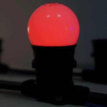 Светодиодная лампа для уличной ретро гирлянды Белт-лайт, Е27, 3W, 220V, IP68, Красный