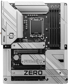 Материнська плата MSI Z790 PROJECT ZERO (s1700, Intel Z790, PCI-Ex16) (7E23-001R)