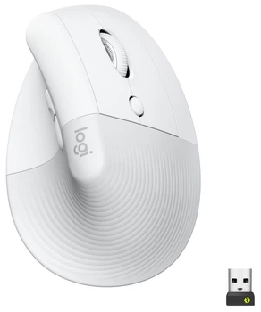 Мышь беспроводная Logitech Lift Bluetooth Vertical Ergonomic Mouse Off-White (910-006475)