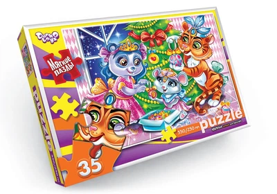 Пазлы мягкие Новый год 35 эл., серия 9, S35-09-12 Danko Toys