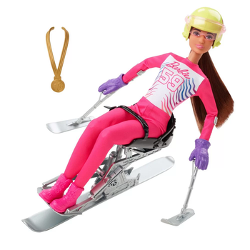 Lalka z akcesoriami Mattel Barbie Winter Sports Para Alpine Skier 30 cm (194735015627)