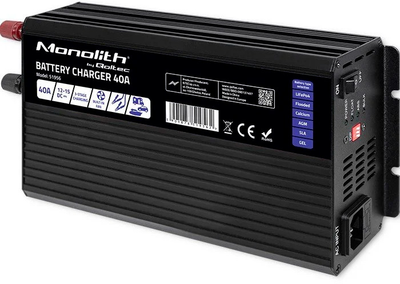 Ładowarka Qoltec Smart Monolith charger for LiFePO4 AGM GEL SLA 40A 12V (5901878519562)