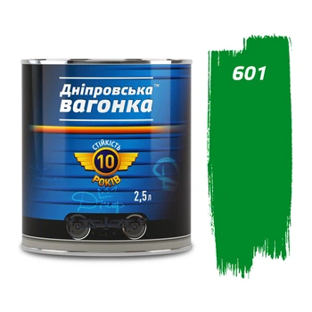 Емаль Дніпровська Вагонка Світло-зелена 601 ПФ-133 2,5л
