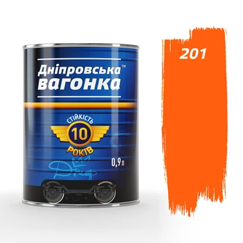 Емаль Днепровская Вагонка Оранжевый 201 ПФ-133 0,9л