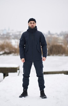Чоловічий костюм Softshell утеплений куртка та штани на флісі Intruder 0190 3XL Синій (IN-0190/04 F)