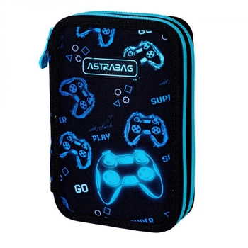 Пенал -книжка твердий 2 відділення ASTRABAG GO PLAYING AC2 503024061 19.5x12.5x4см