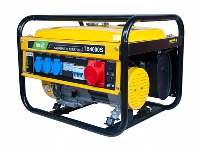 Бензиновый генератор Toolbox TB4000S 2.8/3 кВт 12/230/400 В 15 л трехфазный 4-х тактный с ручным запуском медная обмотка