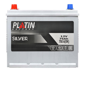 Автомобильный аккумулятор PLATIN Silver Asia SMF 75Ah 750A L+ (N50) н.к.