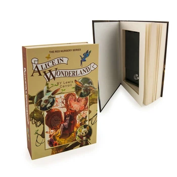 Книжный сейф со страницами Л. Кэрролла