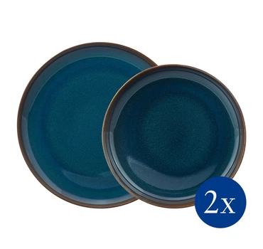 Столовий сервіз Villeroy & Boch Crafted Denim Blue 4 предмети 2 особи (1951688547)