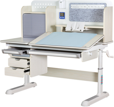 Детский стол Mealux Winnipeg Multicolor Plus MG Grey (BD-630 MG з тумбою)