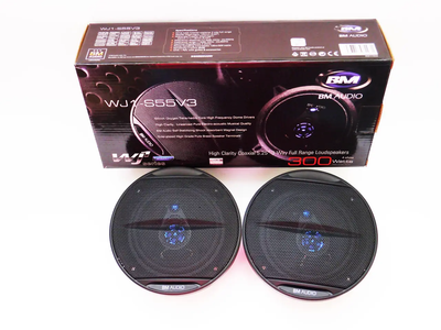Автомобільні колонки Boschmann BM Audio WJ1-S55V3 13 см 300 Вт, 3-смугова коаксіальна автоакустика 5", динаміки в авто 4 Ом комплект
