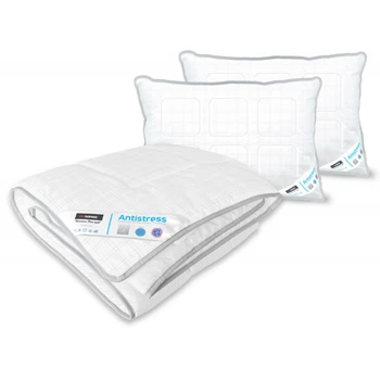 Комплект одеяло евро 200х220 и 2 подушки 50х70 Antistress Карбон Sonex SO102195