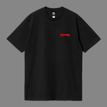 Футболка унісекс Thrasher з малюнком екзорцизму розмір L чорного кольору