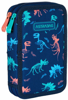 Подвійний пенал Astrabag Dinosaur AC2 без аксесуарів (5901137224299)