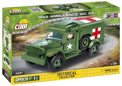 Klocki konstrukcyjne Cobi Historical Collection WWII 1942 Ambulans WC 54 293 elementy (5902251022570)