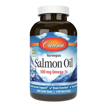 Жирные кислоты Salmon Oil, 300 капсул Carlson Labs (fit0025859)