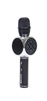 Беспроводной микрофон-караоке In Trend, стальной, мини колонка. Black and silver (513441496)