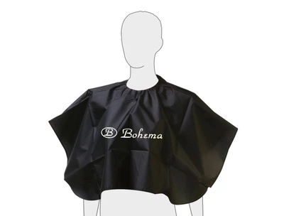 Пеньюар парикмахерский Bohema короткий на завязках, черный