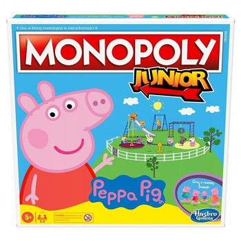 Gra planszowa Hasbro Monopoly Junior Świnka Peppa (5010993793396)