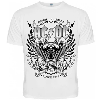 Біла футболка AC/DC (since 1973), Розмір XL