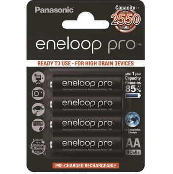 Акумулятор Panasonic eneloop Pro AA 2500 мАг Ni-MH 4 шт (BK-3HCDE/4BE)
