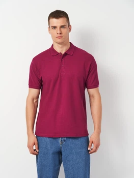 Поло довге чоловіче Fruit of the loom Преміум 063218041 XL Бордове (5000000088841)