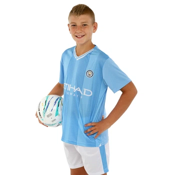 Форма футбольна дитяча Manchester City Манчестер Сіті SP-Sport 7184 розмір M (26) зріст 135-145 см