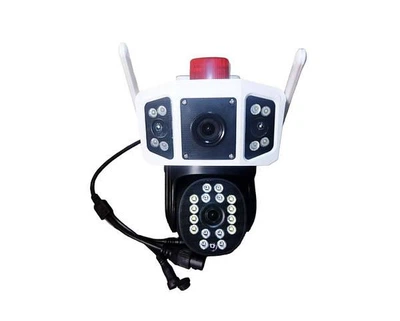 Уличная IP камера видеонаблюдения YOOSEE WIFI 3Мп+3Мп Ир66 2 независимых объектива, белая (YC101)