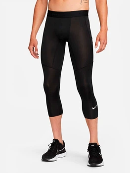 Тайтси чоловічі Nike M Np Df 3Qt Tight FB7950-010 S Чорні (0196608743040)