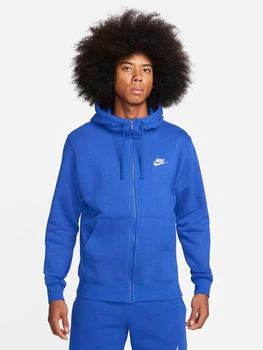 Толстовка на флисе, на молнии мужская Nike M Nsw Club Hoodie Fz Bb BV2645-480 S Синяя (196974957836)
