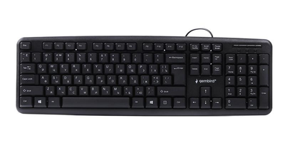 Клавіатура Gembird KB-103-UA Black, PS/2, стандартна