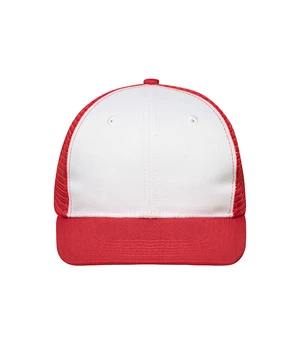 Кепка Myrtle Beach 6 Panel Flat Peak Cap U MWRE Белый / Красный (MB6240MWREU)