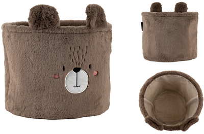 Корзина для хранения Kite Sweet Bear 30х25 см плюшевый Коричневый (K24-3100M-3)