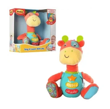 Животное WinFun "Жираф", музыка, звук, свет, плюш+пластик, 0688-NL