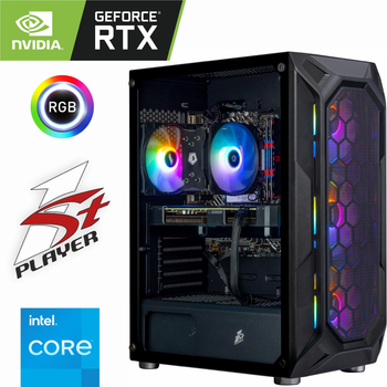 Игровой Компьютер 1stPlayer - Intel Core i7 14700KF / GeForce RTX 3060 Ti 8ГБ / 32ГБ DDR5 / SSD 1TБ M.2 PCIe + Wi-Fi 6.0