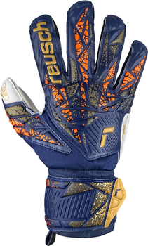 Рукавички футбольні воротарські Reusch Attrakt Grip 5470815 4410 розмір 10.5 Сині з сірим (4060485476727)