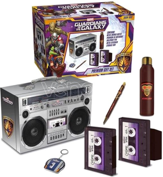 Подарунковий набір Pyramid Marvel Guardians of the Galaxy Starlords Boom Box металева пляшка 350 мл + блокнот А5 + ручка + брелок (5050293860374)