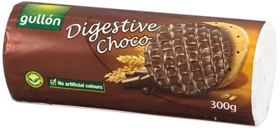 Печенье Gullon Digestive с шоколадом 300 г (8410376015515)