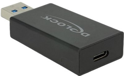 Адаптер Delock USB Type-A - USB Type-C Black (4043619656899)