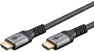 Kабель HDMI Goobay Plus High Speed з Ethernet 5 м Gray (4040849649967)