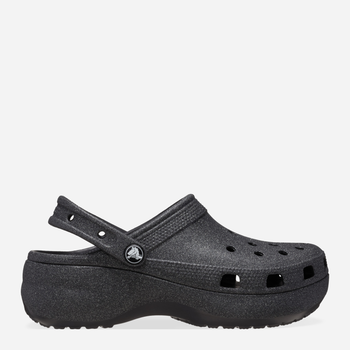 Жіночі крокси Crocs Classic Platform Glitter Clog W 207241-001 39-40 Чорні (196265748129)