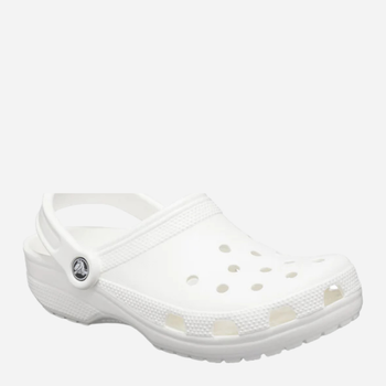 Чоловічі крокси Crocs Classic 10001-100 46-47 Білі (883503185685)