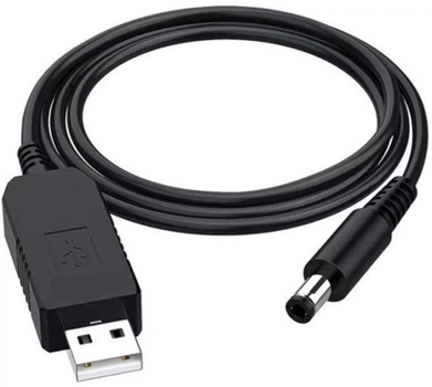 Повышающий переходник – кабель питания для роутера от павербанка UKC USB с 5V до 9V ​​DC 5.5х2.1 (SB 5V to 9V DC)