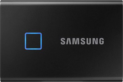 Dysk SSD Samsung Portable T7 TOUCH 2TB USB 3.2 Type-C Czarny (MU-PC2T0K/WW) External (S5KENS0W621322) - Outlet