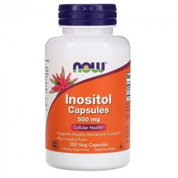 Инозитол, Inositol, Now Foods, 500 мг, 100 капсул (357245)