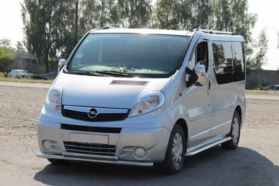 Передній захист ST014 (нерж.) для Opel Vivaro 2001-2015 рр