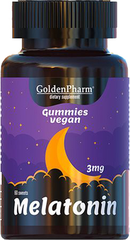 Амінокислота Golden Pharm Мелатонін 60 веган мармелад (4820183473981)